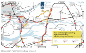 Ochtendspits sluiting Papendrechtsebrug